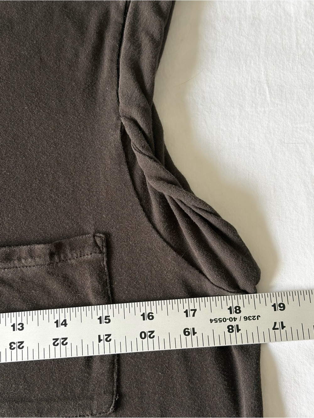 ATM Pocket Tank Maxi Dress in Charcoal Black Twisted Armholes Minimalist Size S - Picture 12 of 13